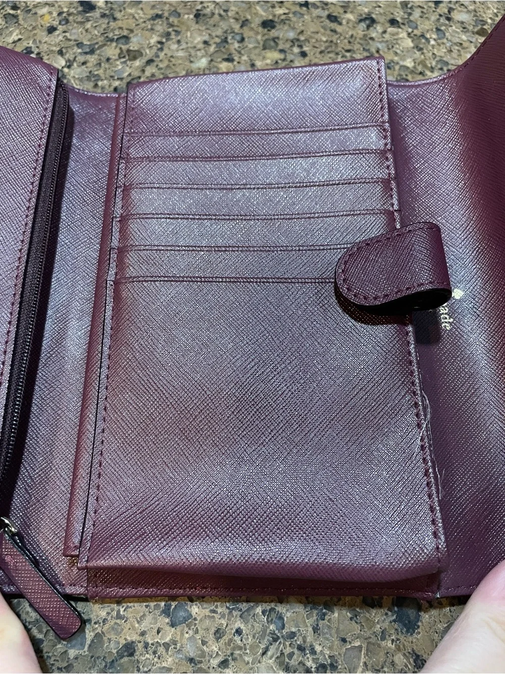 Kate Spade New York Laurel Way Winni Chocolate Cherry Crossbody Wallet Bag
